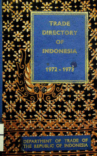 Image of TRADE DIRECTORY OF INDONESIA 1972- 1973