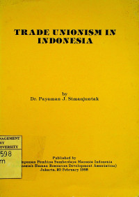Image of TRADE UNIONISM IN INDONESIA